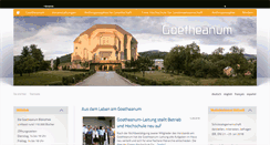 Desktop Screenshot of goetheanum.org