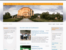 Tablet Screenshot of goetheanum.org